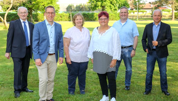 (von links) Heinz Breitenbach, Carsten Kauck, Christiane Kapp, Sylke Schröder,Matthias Pfeifer, Joachim Lucas.