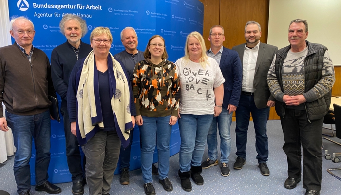 Gedankenaustausch mit der Geschäftsführung der Bundesagentur für Arbeit in Hanau