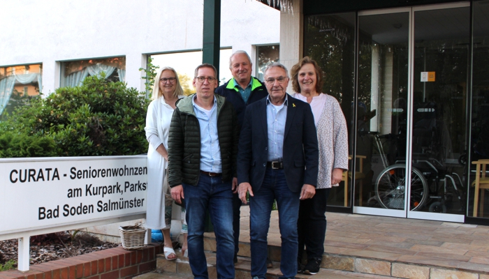 Die Freien Wähler vor Ort. Alena Lochner, Carsten Kauck, Joachim Lucas, Hans-Georg Schiesser, Christiane Kapp (v. l.).