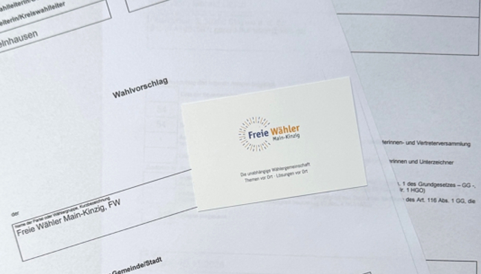 Der eingereichte Wahlvorschlag Freien Wähler Main-Kinzig für die Wahldes Kreistages am 15.03.2026.